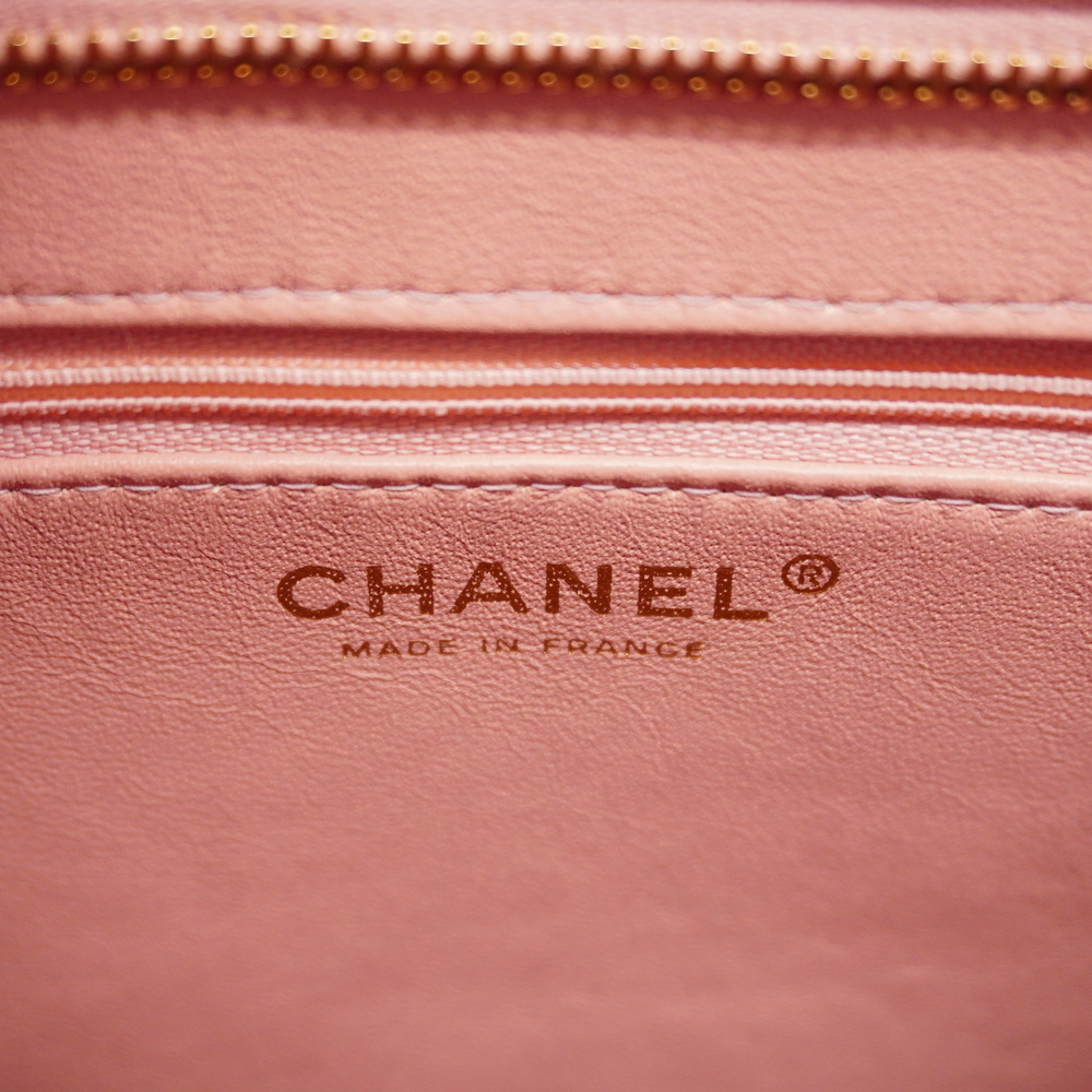 Auth Chanel Caviar Skin Reprint Tote Women's Caviar Leather Tote Bag Pink - Picture 5 of 11